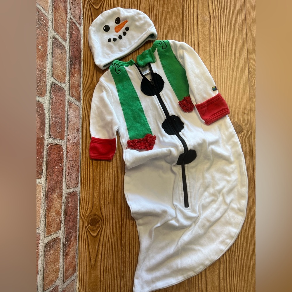 SOZO Snowman Bunting & Cap set